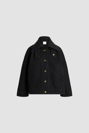 Voluminös geschnittener Parka aus Bio-Baumwolldenim