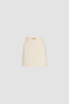 A-line mini skirt in denim