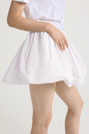 Mini jupe boule en coton bio