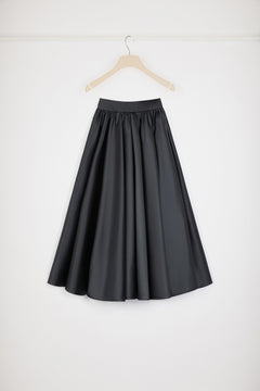 Jupe midi en satin