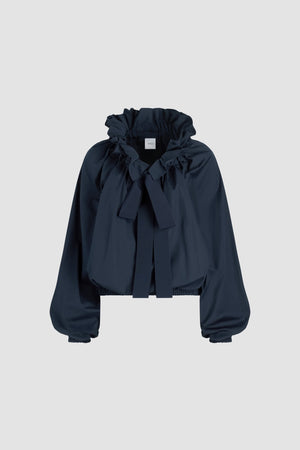 Top con maniche a palloncino in cotone bio