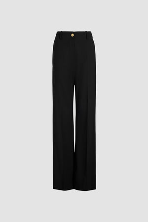 Iconic long trousers in organic cotton gabardine