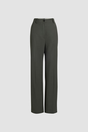Iconic long trousers in sustainable technical wool
