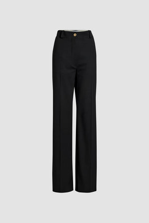 Iconic long trousers in virgin wool