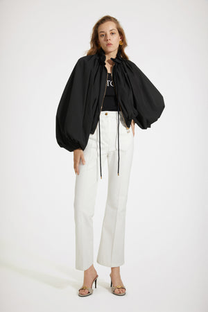 Pantalon évasé en denim bio