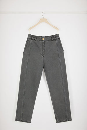 Pantalon cargo en denim bio