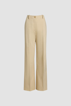 Pantalone flare in cotone bio