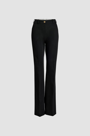 Flared trousers in organic cotton