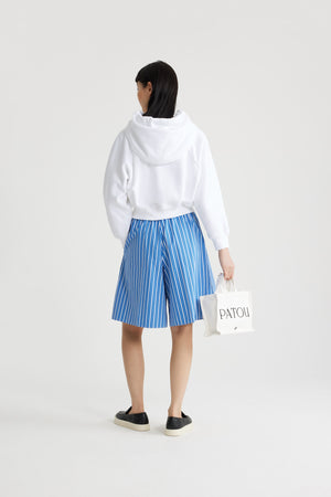 プリント サステナブルコットン ロングライン ショートパンツ