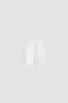 Pantaloncino in misto viscosa sostenibile trapuntato