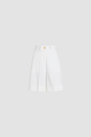 Bermuda en gabardine de coton bio