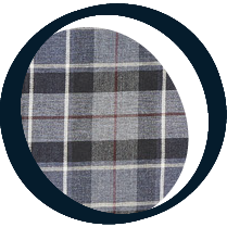 Embroidered collar cotton and wool blend shirt - Boarding Check Boarding Check