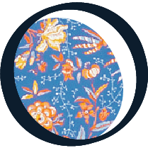 Bedruckter Midi-Ballonrock aus Bio-Baumwolle - Citrus Summer Indienne Citrus Summer Indienne