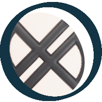 Le JP bag in leather and recycled cotton - Canvas Black Canvas Black