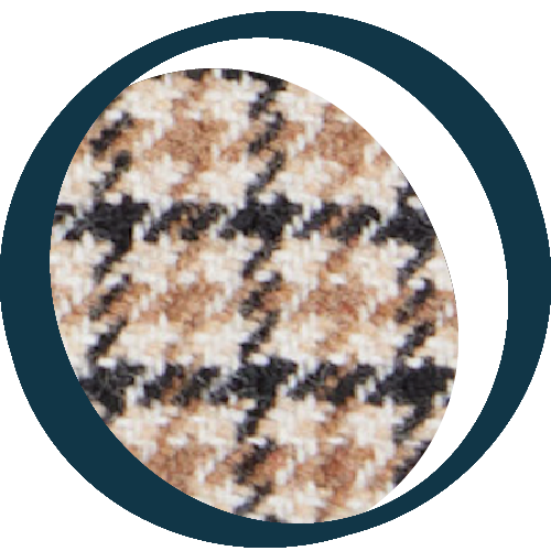 Bermuda en mélange de laine recyclée - Houndstooth Houndstooth