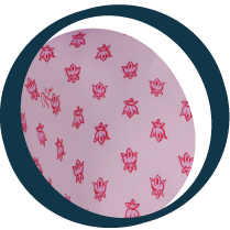 지속 가능한 퀼팅 프린트 비스코스 블랜드 소재 크롭 탑 - Small Provence Pink Small Provence Pink