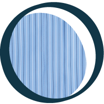 オーガニックコットン ポプリン バブル ミニドレス - Ice Blue Stripes Ice Blue Stripes