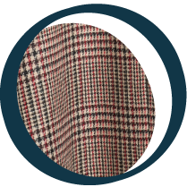 Top mit Schalkragen aus bedruckter Bio-Seide - Prince Of Wales Print Prince Of Wales Print