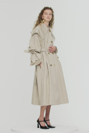 Signature trenchcoat in organic cotton