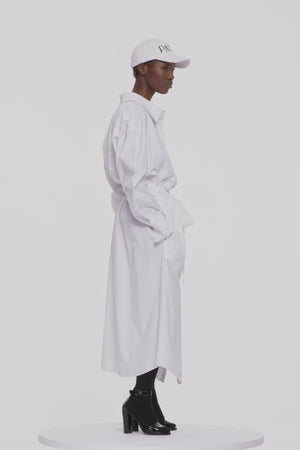 Two-part dress in organic cotton