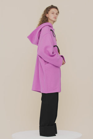 Cashmere and wool blend duffle coat