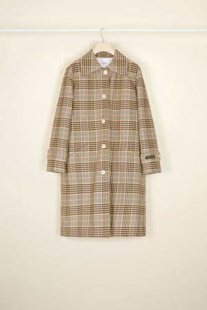 Tartan cotton overcoat