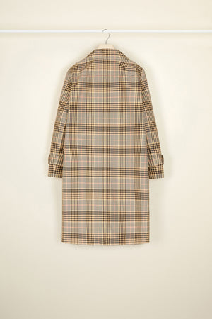 Tartan cotton overcoat