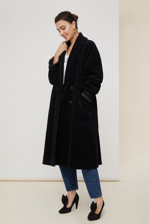Corduroy trenchcoat