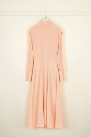 Robe midi à col noeud