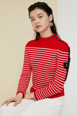 Iconic jewelled Breton jumper