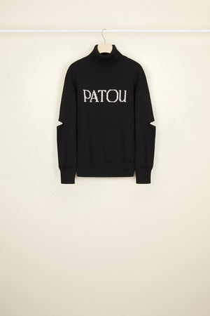 Oversized cut-out Patou jumper