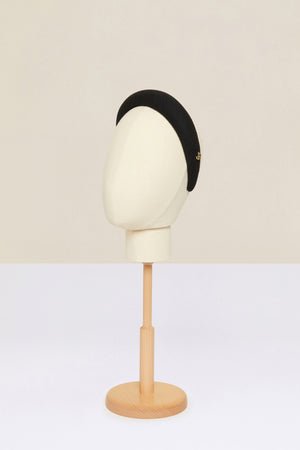 Padded headband in organic tweed