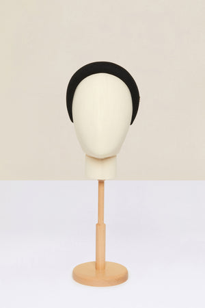 Padded headband in organic tweed