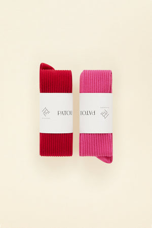 Zwei Paar Socken aus Bio-Baumwollmix