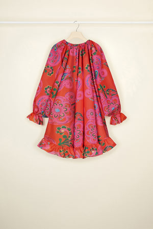 Robe à col coulissé en soie Habotai