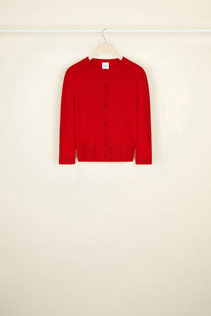 Cardigan in lana e cachemire con maniche rimovibili