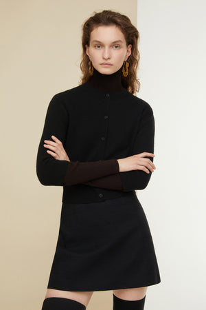 Minirock aus Bio-Tweed