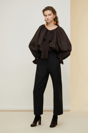 Pantalon court iconique en tweed bio