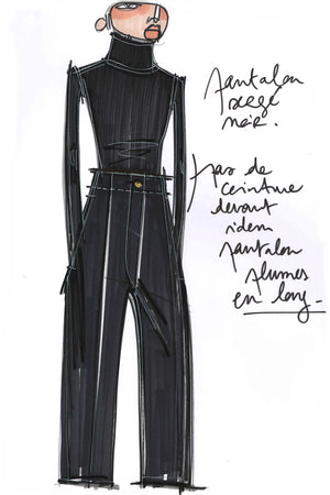 Iconic trousers in recycled wool