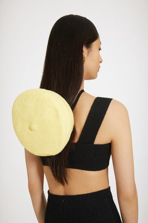 Sailor hat in cotton-blend tweed