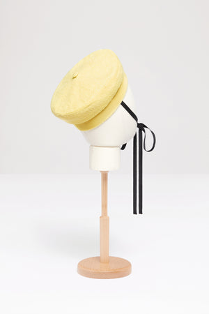 Sailor hat in cotton-blend tweed