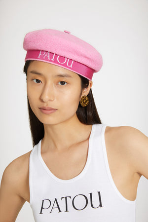 Sailor hat in cotton-blend tweed