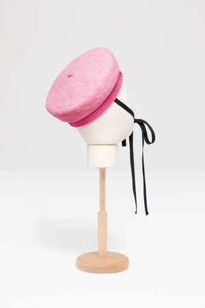 Sailor hat in cotton-blend tweed