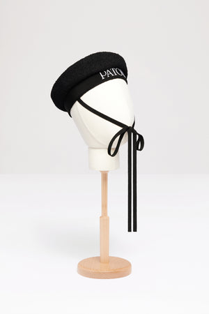 Sailor hat in cotton-blend tweed