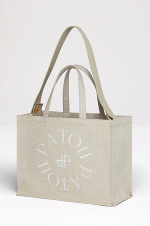 Patou Canvas-Shopper aus Bio-Baumwolljacquard