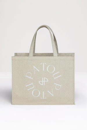 Patou Canvas-Shopper aus Bio-Baumwolljacquard