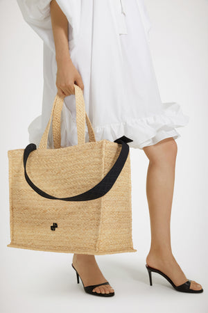 Panier JP en raphia
