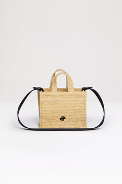 Small JP tote in raffia