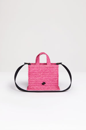 Small JP tote in raffia