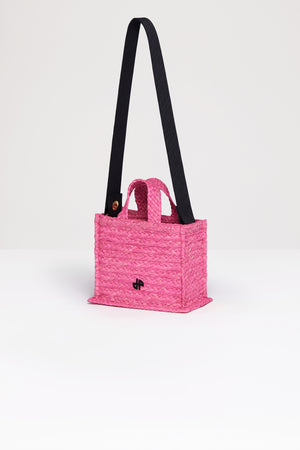 Small JP tote in raffia